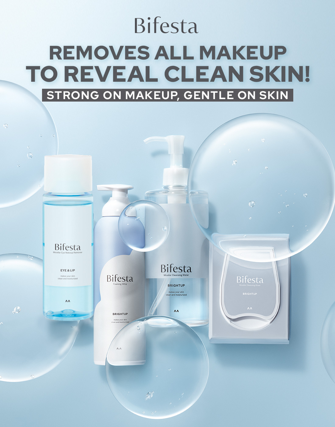 Bifesta Products Lineup